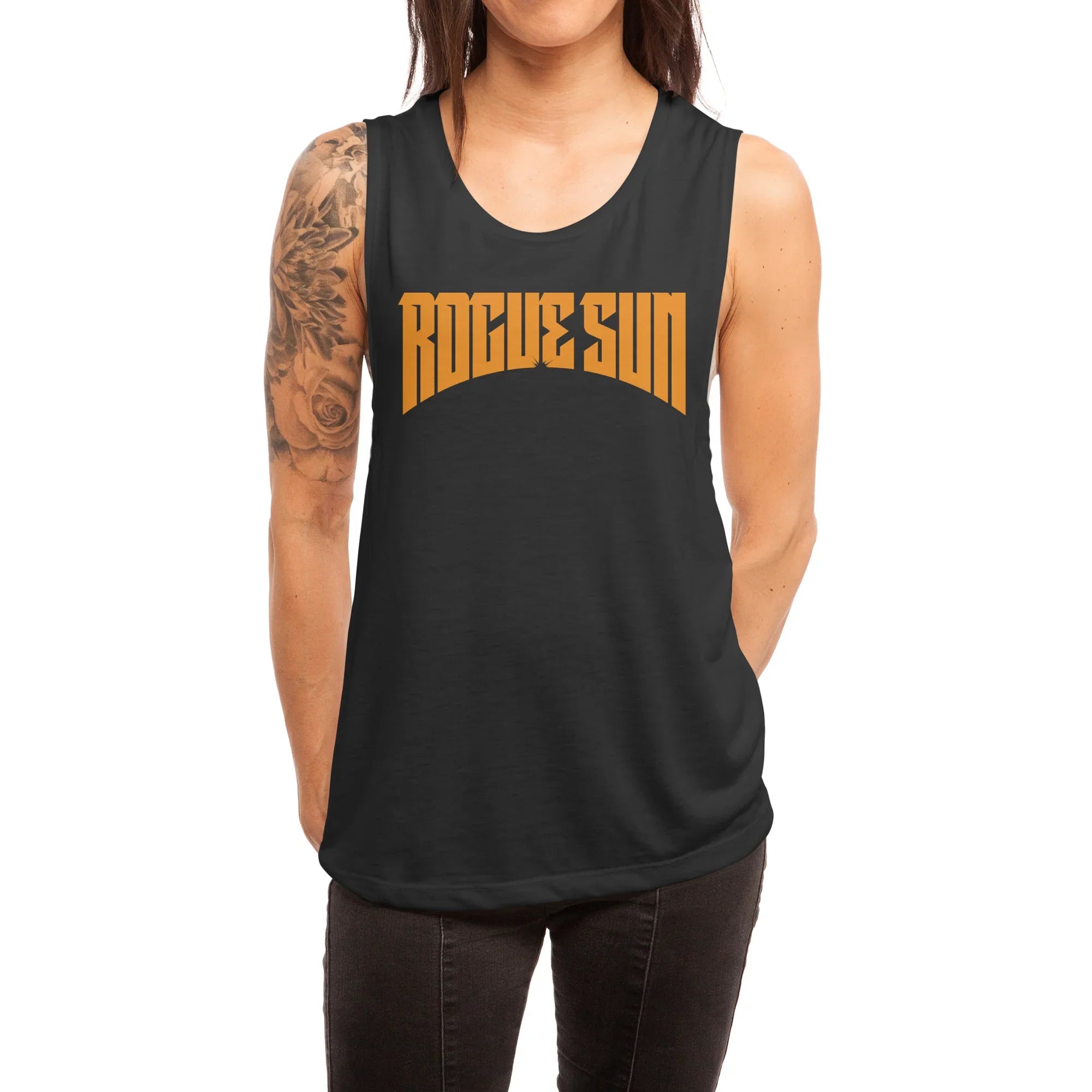 Rogue Sun Logo (Orange) — Womens Tank