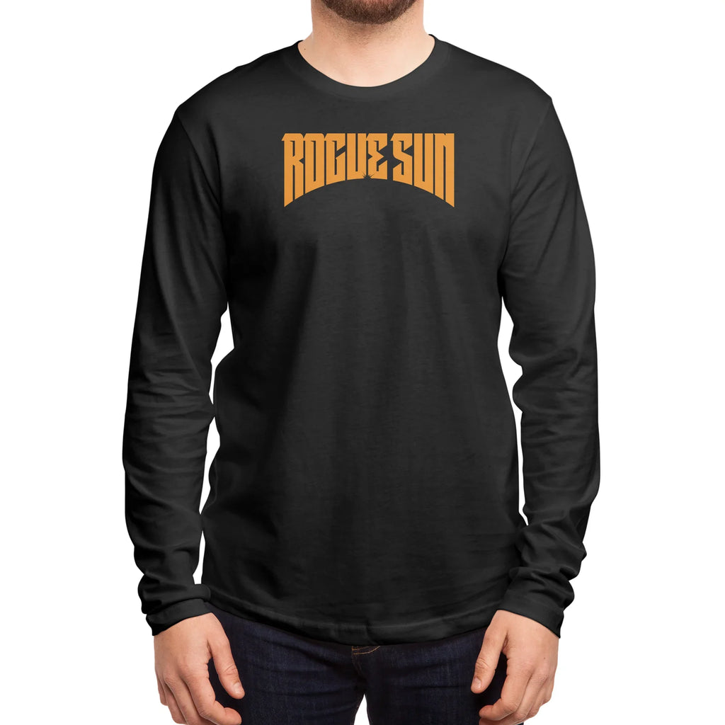 Rogue Sun Logo (Orange) — Mens Longsleeve T Shirt