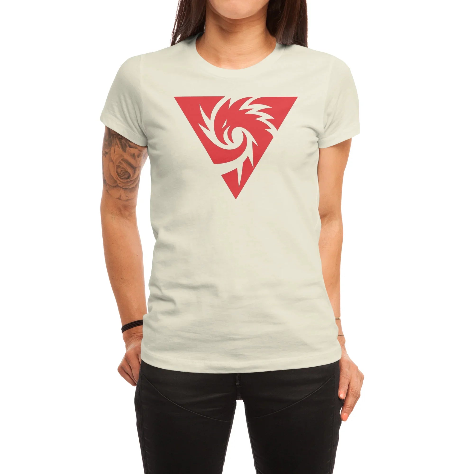 Inferno Girl Red - Symbol (Light Shirts) — Womens T Shirt