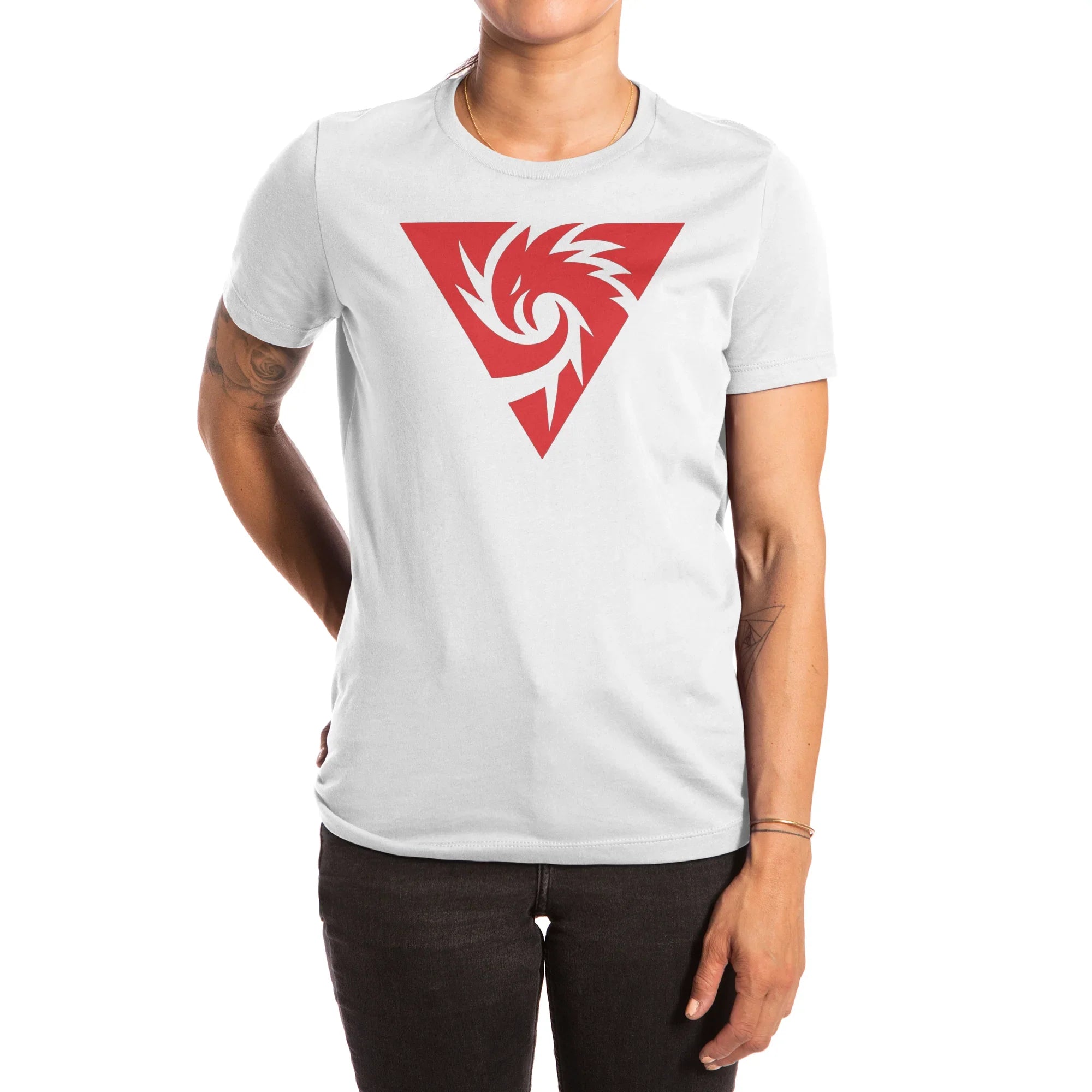 Inferno Girl Red - Symbol (Light Shirts) — Womens T Shirt