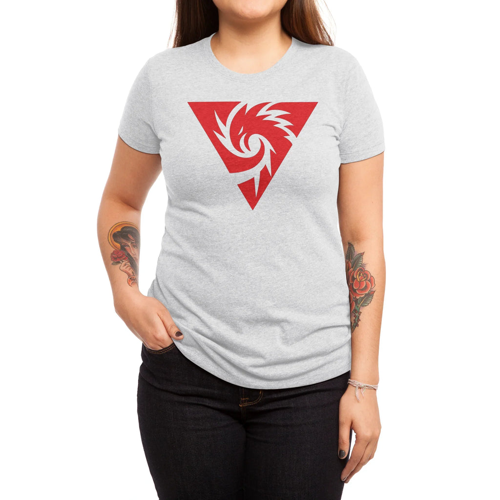 Inferno Girl Red - Symbol (Light Shirts) — Womens T Shirt