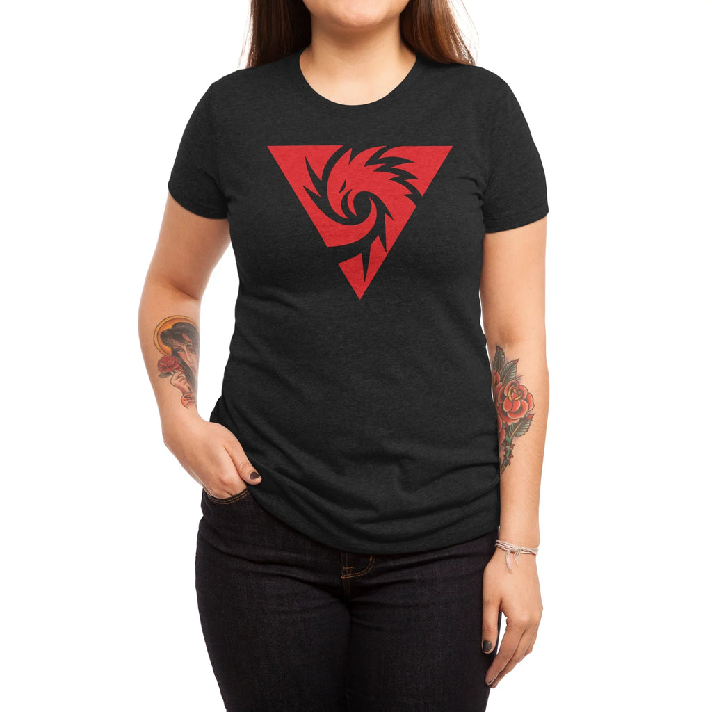Inferno Girl Red - Symbol (Dark Shirts) — Womens T Shirt