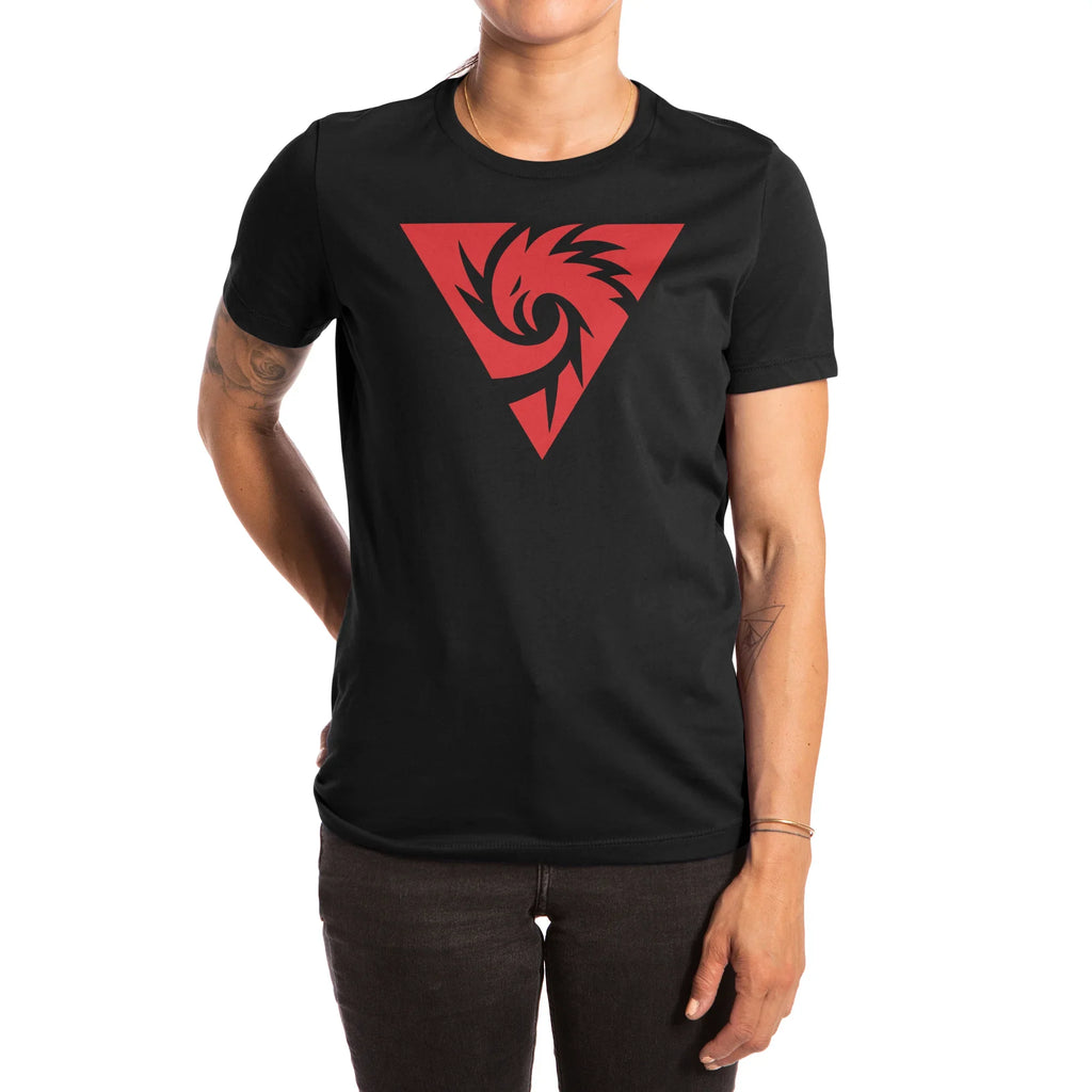 Inferno Girl Red - Symbol (Dark Shirts) — Womens T Shirt