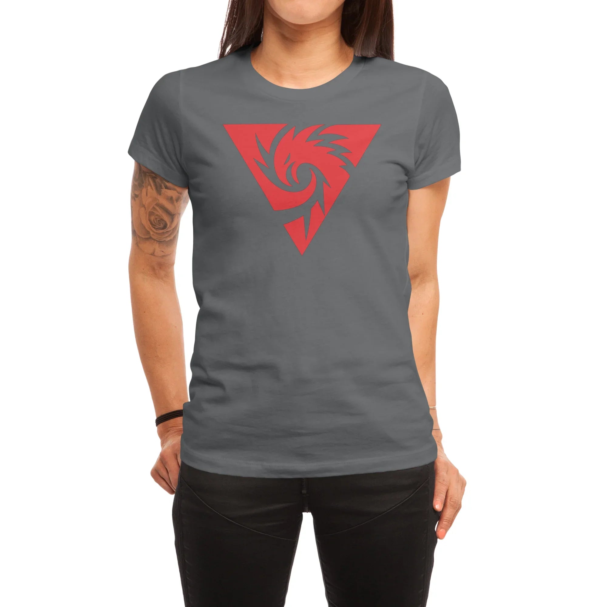 Inferno Girl Red - Symbol (Dark Shirts) — Womens T Shirt