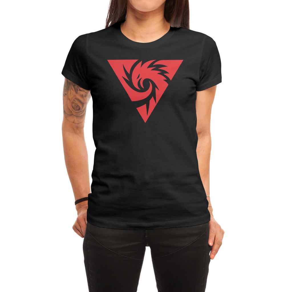 Inferno Girl Red - Symbol (Dark Shirts) — Womens T Shirt