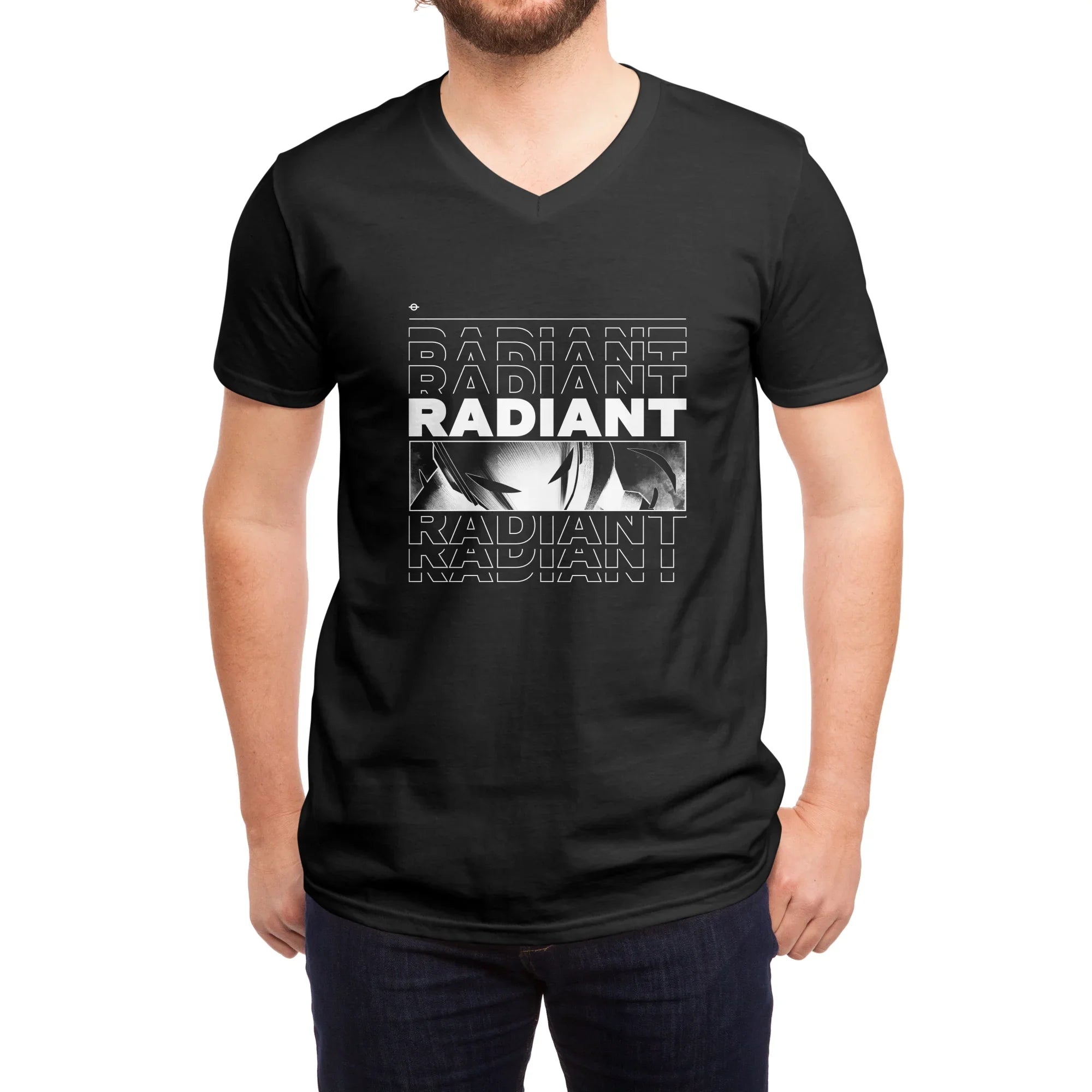 Radiant Black - NYCC — Mens V Neck