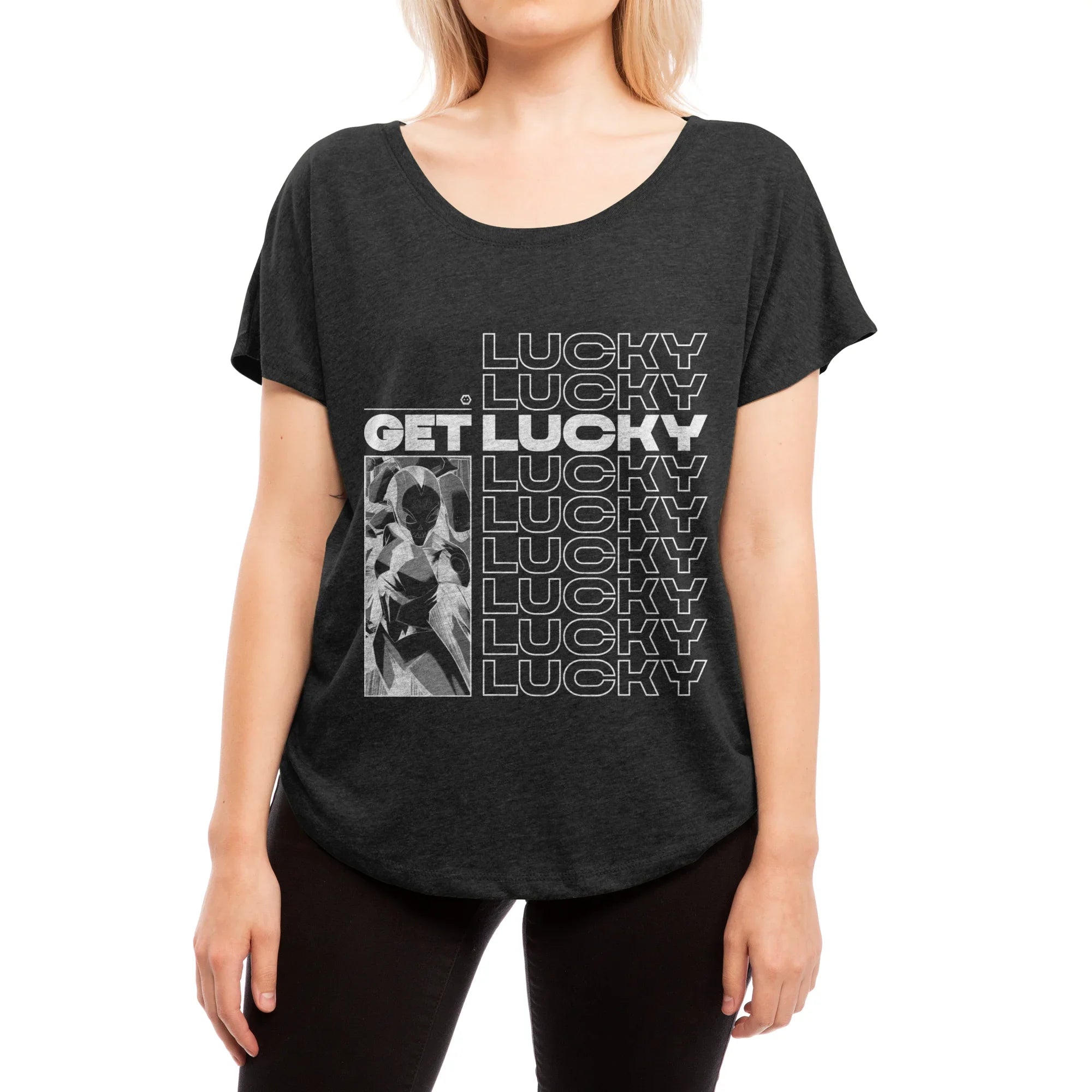 The Dead Lucky - NYCC — Womens Scoop Neck