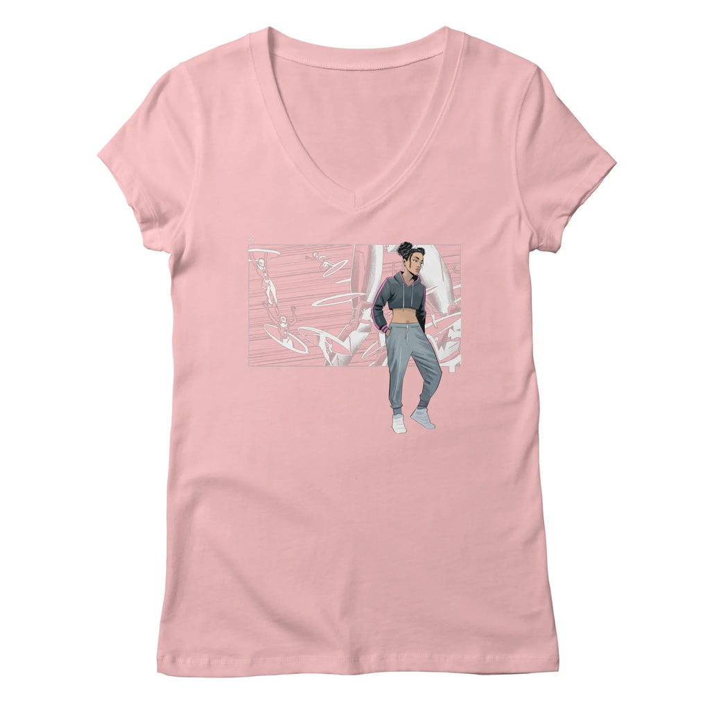 5 Years: Radiant Pink — Womens V Neck