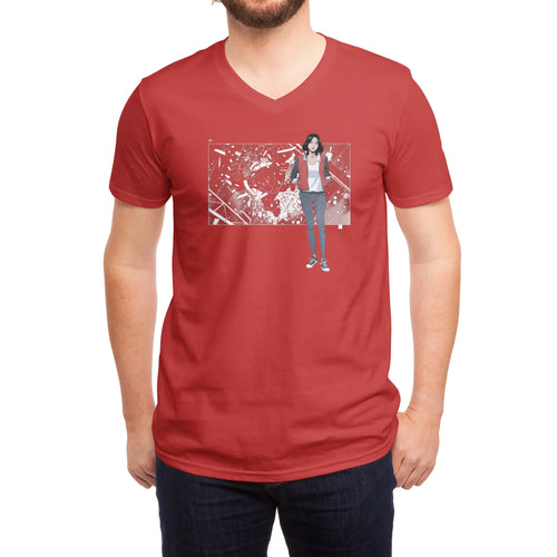 5 Years: Radiant Red — Mens V Neck