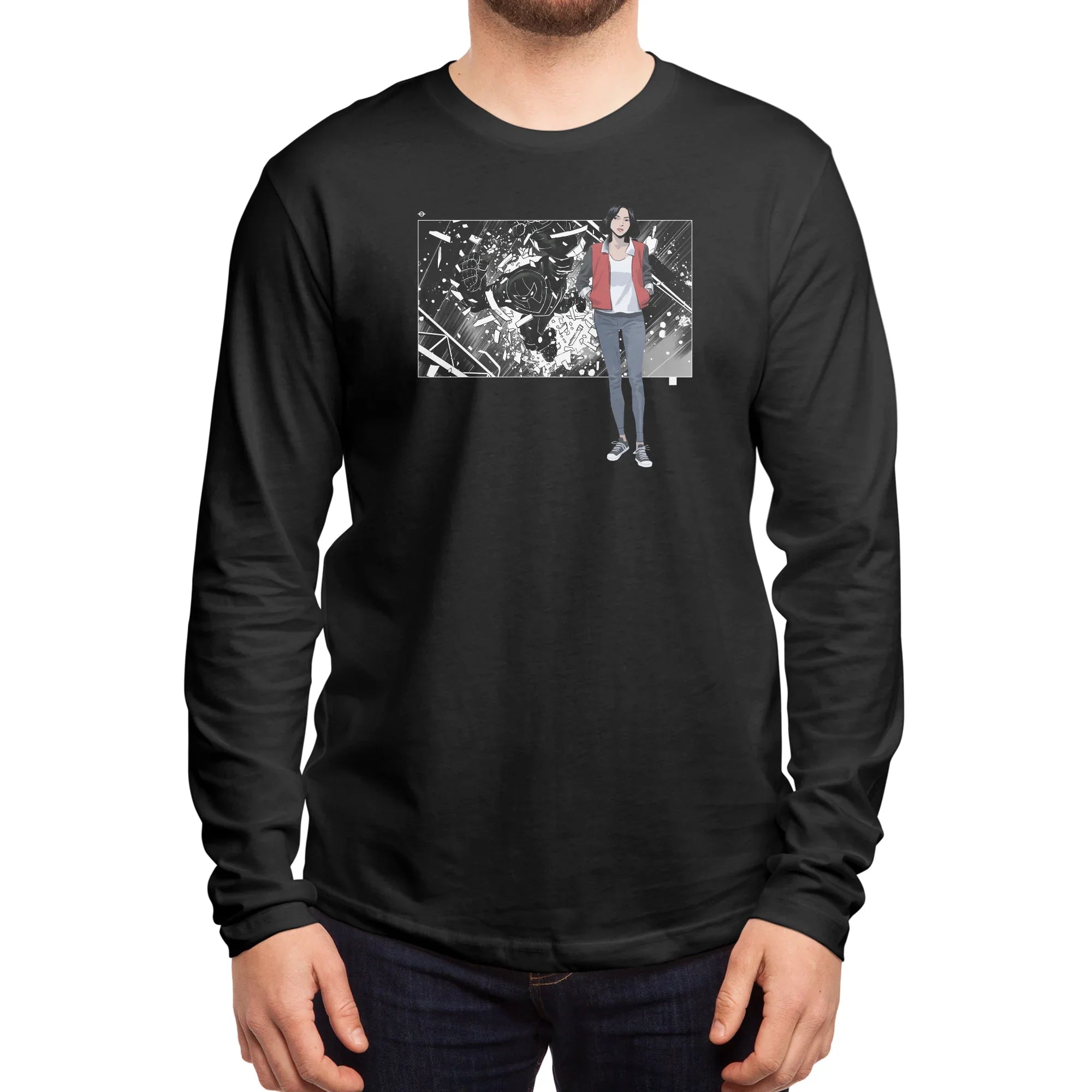 5 Years: Radiant Red — Mens Longsleeve T Shirt