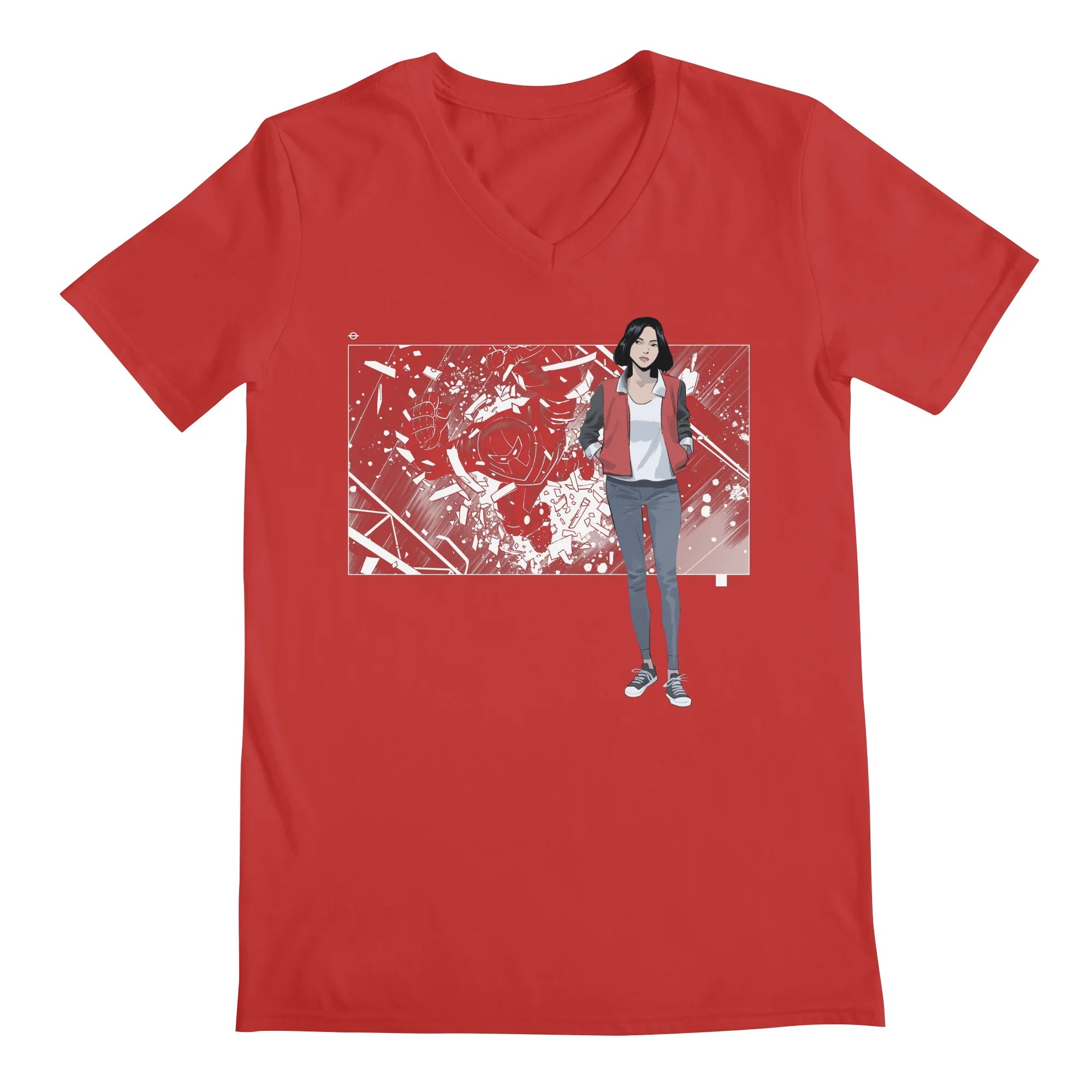 5 Years: Radiant Red — Mens V Neck