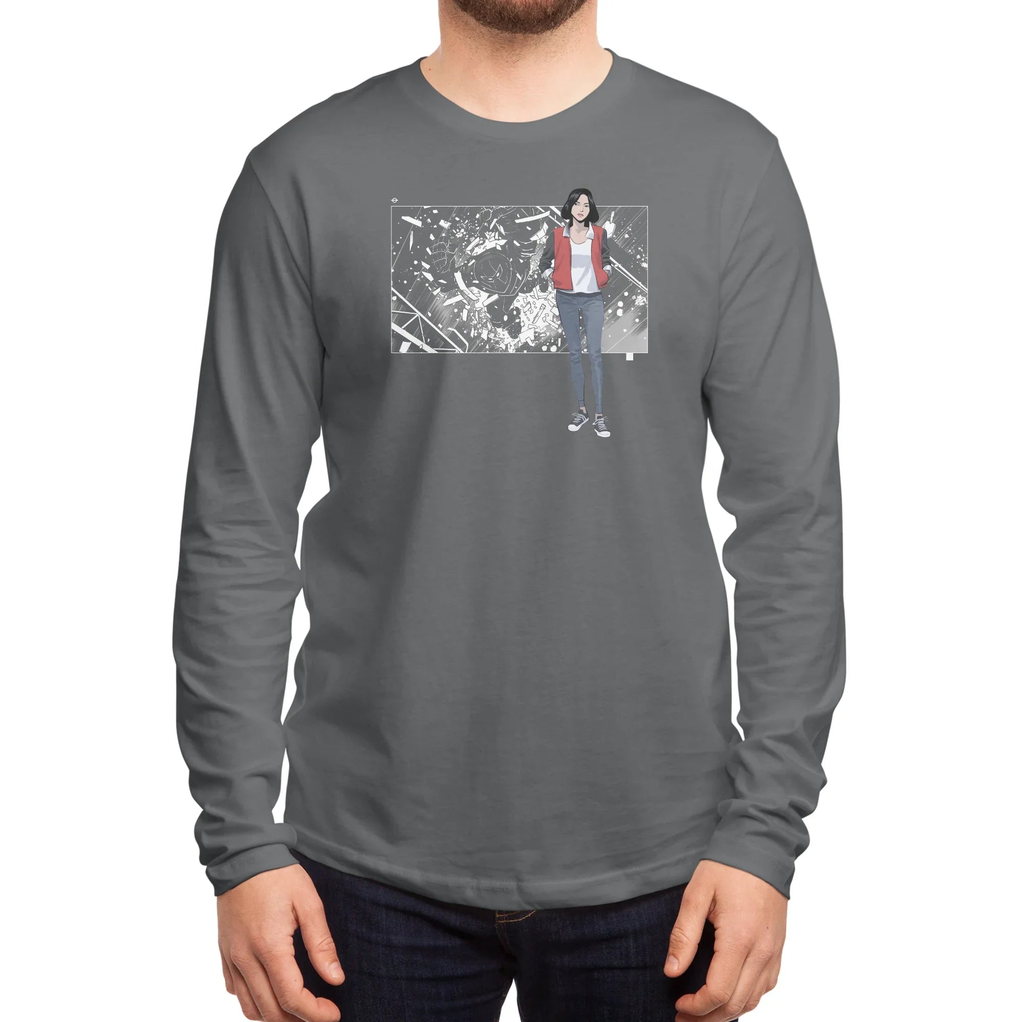 5 Years: Radiant Red — Mens Longsleeve T Shirt