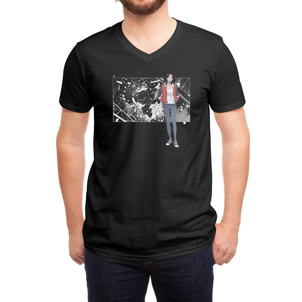5 Years: Radiant Red — Mens V Neck