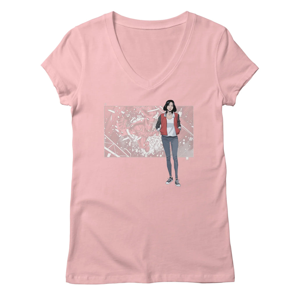 5 Years: Radiant Red — Womens V Neck