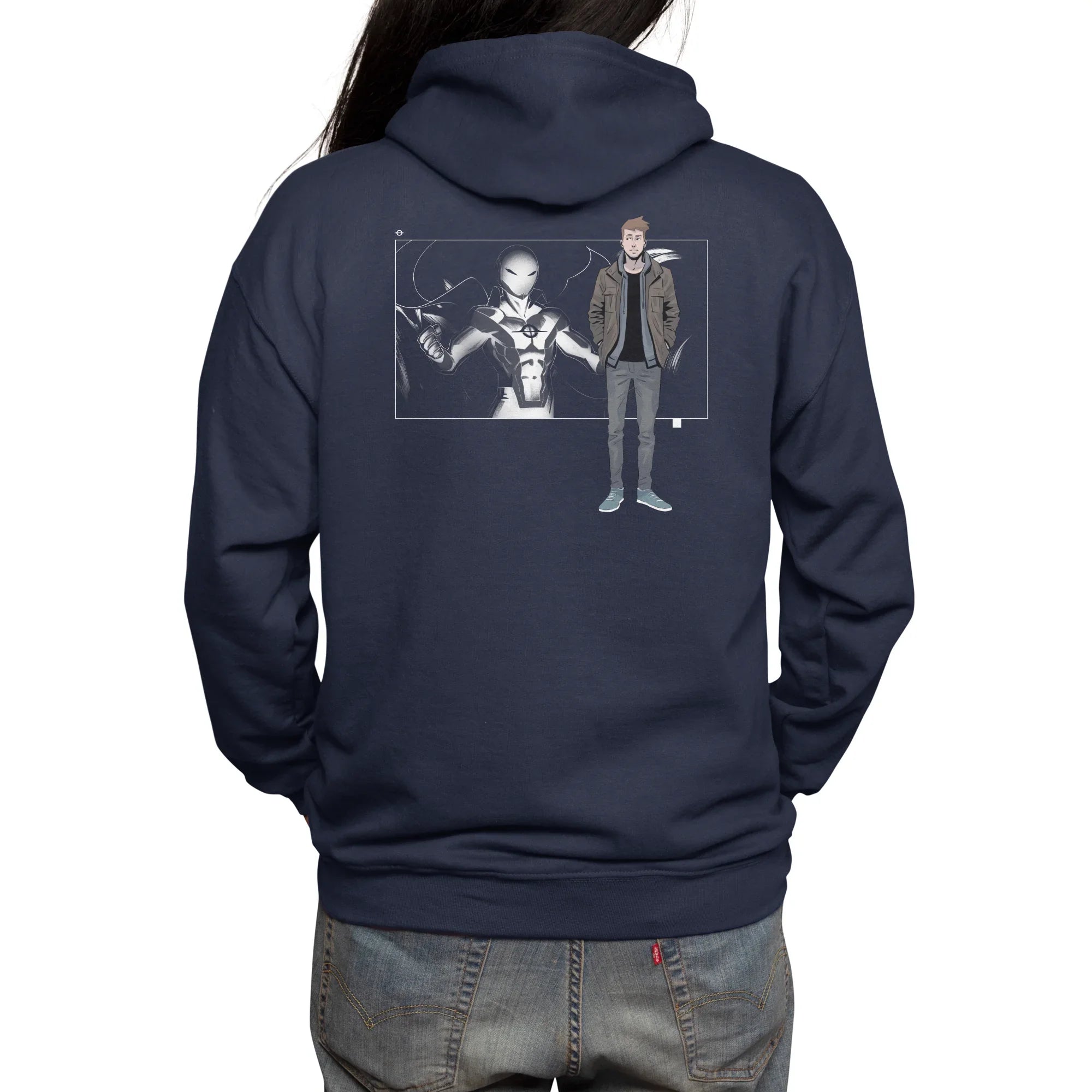 5 Years: Radiant Black (Nathan) — Mens Zip Up Hoody