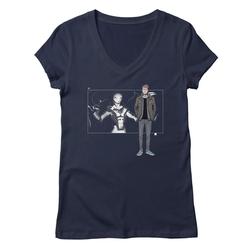 5 Years: Radiant Black (Nathan) — Womens V Neck