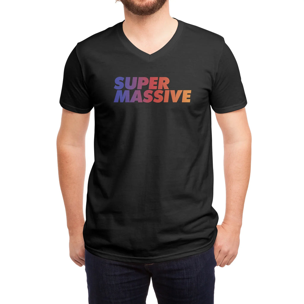 Super Massive Logo — Mens V Neck