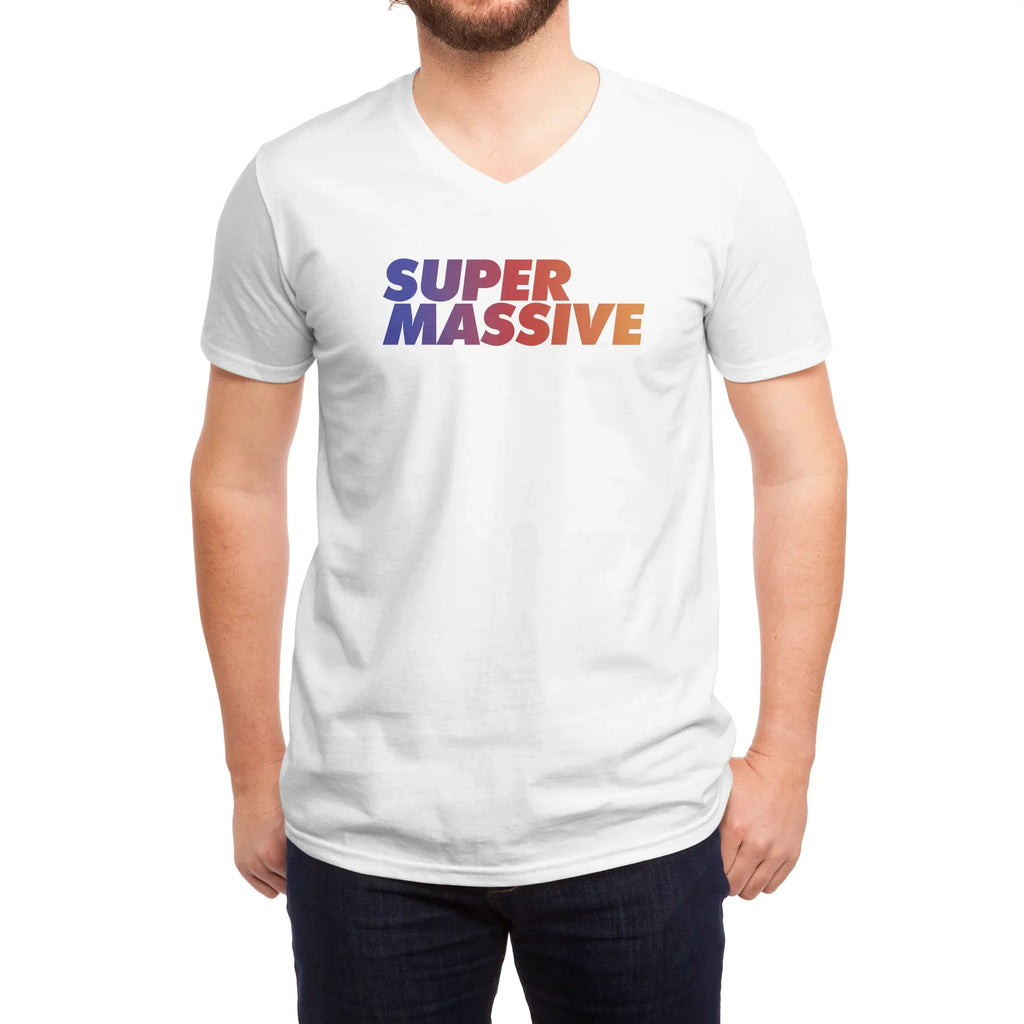 Super Massive Logo — Mens V Neck