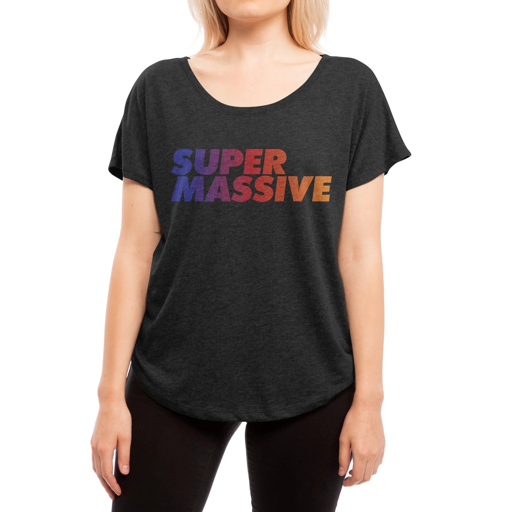 Super Massive Logo — Womens Scoop Neck